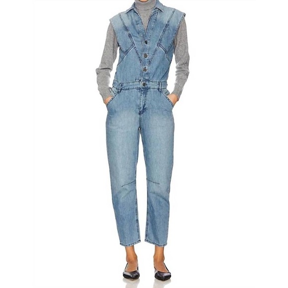 ba&sh Denim - BA&SH FIGO JUMPSUIT